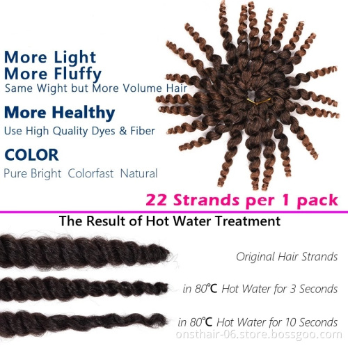 Wholesale 8 Inch Jamaican Bounce Jumpy Wand Curl Crochet Braid Hair Twist Braids African In Synthetic Braiding Hair Extensions